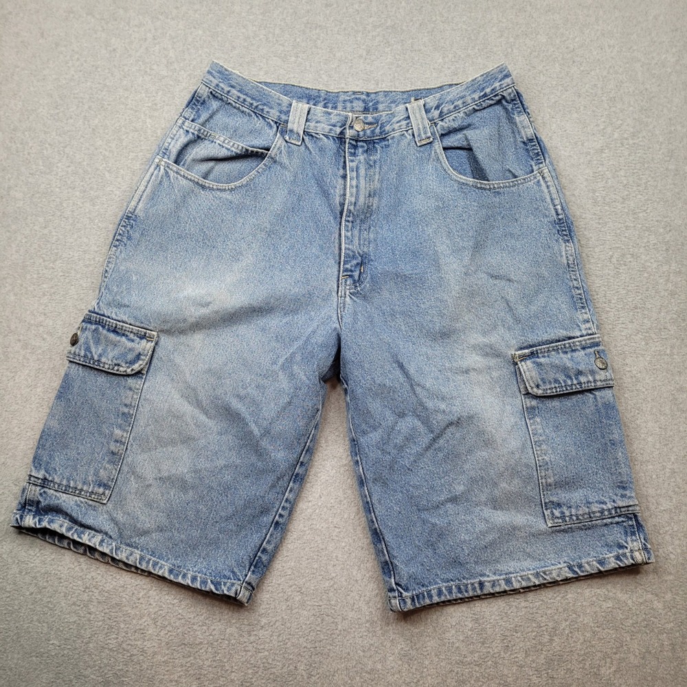 [READ] Guess Cargo Shorts Mens 36 Blue Denim Vintage Georges Marciano Galapo USA